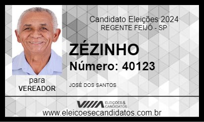 Candidato ZÉZINHO 2024 - REGENTE FEIJÓ - Eleições