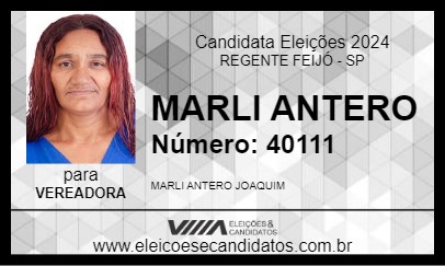 Candidato MARLI ANTERO 2024 - REGENTE FEIJÓ - Eleições