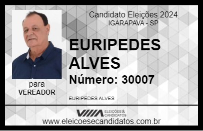 Candidato EURIPEDES ALVES 2024 - IGARAPAVA - Eleições