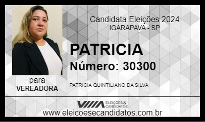 Candidato PATRICIA 2024 - IGARAPAVA - Eleições