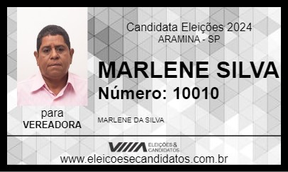 Candidato MARLENE SILVA 2024 - ARAMINA - Eleições