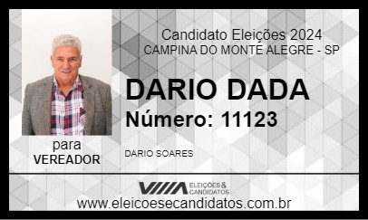 Candidato DARIO DADA 2024 - CAMPINA DO MONTE ALEGRE - Eleições