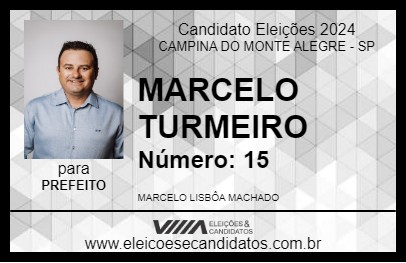 Candidato MARCELO TURMEIRO 2024 - CAMPINA DO MONTE ALEGRE - Eleições