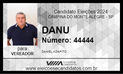 Candidato DANU 2024 - CAMPINA DO MONTE ALEGRE - Eleições