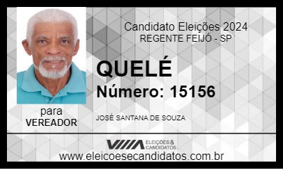 Candidato QUELÉ 2024 - REGENTE FEIJÓ - Eleições