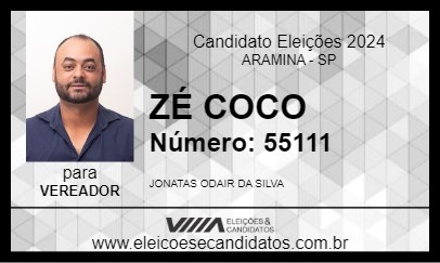 Candidato ZÉ COCO 2024 - ARAMINA - Eleições