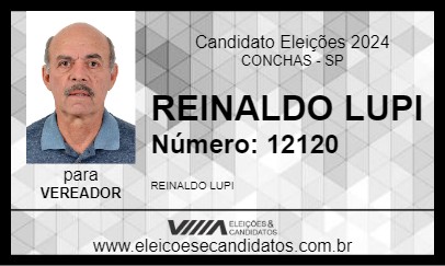 Candidato REINALDO LUPI 2024 - CONCHAS - Eleições