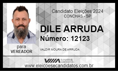 Candidato DILE ARRUDA 2024 - CONCHAS - Eleições