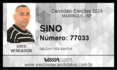 Candidato SINO 2024 - MAIRINQUE - Eleições