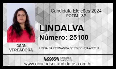 Candidato LINDALVA 2024 - POTIM - Eleições