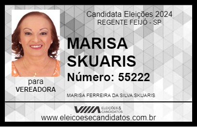 Candidato MARISA SKUARIS 2024 - REGENTE FEIJÓ - Eleições