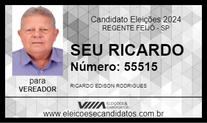 Candidato SEU RICARDO 2024 - REGENTE FEIJÓ - Eleições