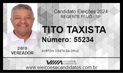 Candidato TITO TAXISTA 2024 - REGENTE FEIJÓ - Eleições