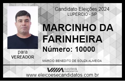 Candidato MARCINHO DA FARINHEIRA 2024 - LUPÉRCIO - Eleições