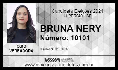 Candidato BRUNA NERY 2024 - LUPÉRCIO - Eleições