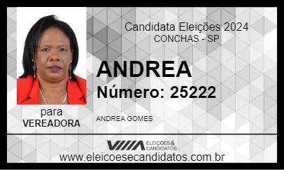 Candidato ANDREA 2024 - CONCHAS - Eleições