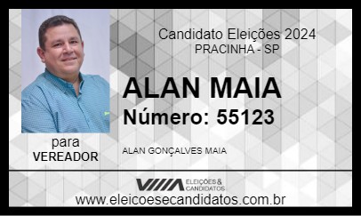 Candidato ALAN MAIA 2024 - PRACINHA - Eleições