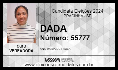 Candidato DADA 2024 - PRACINHA - Eleições