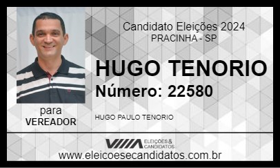 Candidato HUGO TENORIO 2024 - PRACINHA - Eleições