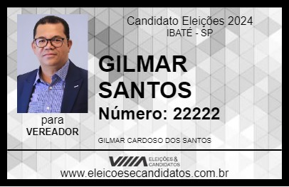 Candidato GILMAR SANTOS  2024 - IBATÉ - Eleições