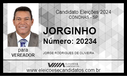 Candidato JORGINHO 2024 - CONCHAS - Eleições