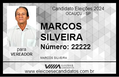 Candidato MARCOS SILVEIRA 2024 - OCAUÇU - Eleições