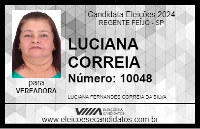 Candidato LUCIANA CORREIA 2024 - REGENTE FEIJÓ - Eleições