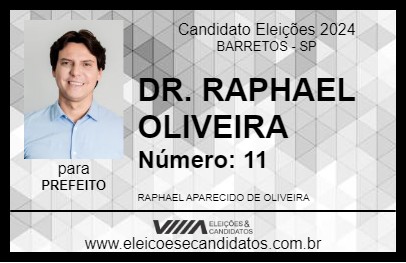 Candidato DR. RAPHAEL OLIVEIRA 2024 - BARRETOS - Eleições