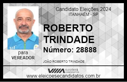 Candidato ROBERTO TRINDADE 2024 - ITANHAÉM - Eleições