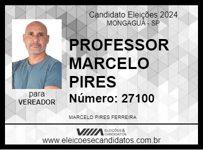 Candidato PROFESSOR MARCELO PIRES 2024 - MONGAGUÁ - Eleições