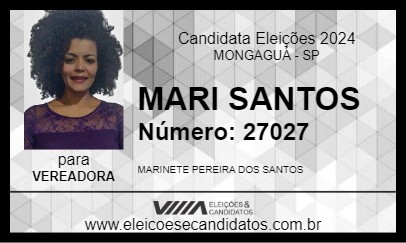 Candidato MARI SANTOS 2024 - MONGAGUÁ - Eleições