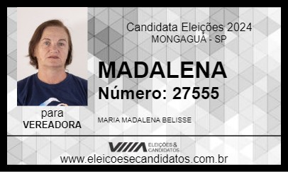 Candidato MADALENA 2024 - MONGAGUÁ - Eleições