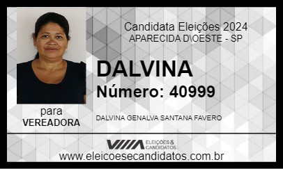 Candidato DALVINA 2024 - APARECIDA D\OESTE - Eleições