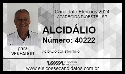 Candidato SUDÁRIO 2024 - APARECIDA D\OESTE - Eleições