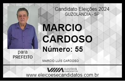 Candidato MARCIO CARDOSO 2024 - GUZOLÂNDIA - Eleições