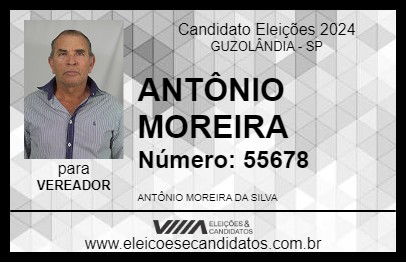 Candidato ANTÔNIO MOREIRA 2024 - GUZOLÂNDIA - Eleições