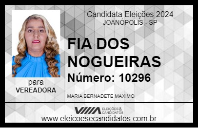 Candidato FIA DOS NOGUEIRAS 2024 - JOANÓPOLIS - Eleições