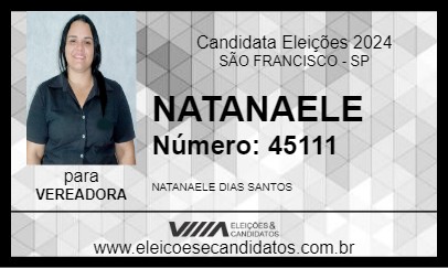 Candidato NATANAELE 2024 - SÃO FRANCISCO - Eleições