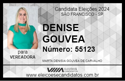 Candidato DENISE GOUVEA 2024 - SÃO FRANCISCO - Eleições