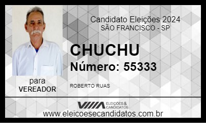 Candidato CHUCHU 2024 - SÃO FRANCISCO - Eleições