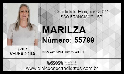 Candidato MARILZA 2024 - SÃO FRANCISCO - Eleições