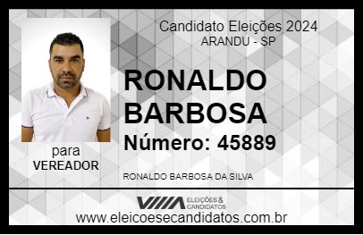 Candidato RONALDO BARBOSA 2024 - ARANDU - Eleições