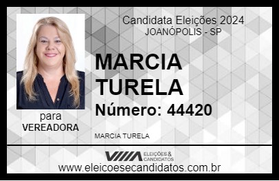 Candidato MARCIA TURELA 2024 - JOANÓPOLIS - Eleições