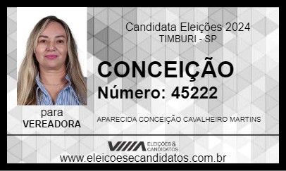 Candidato CONCEIÇÃO 2024 - TIMBURI - Eleições