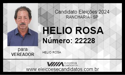 Candidato HELIO ROSA  2024 - RANCHARIA - Eleições