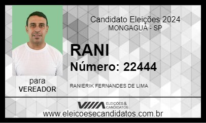 Candidato RANI 2024 - MONGAGUÁ - Eleições