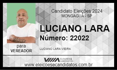 Candidato LUCIANO LARA 2024 - MONGAGUÁ - Eleições