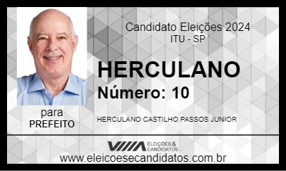 Candidato HERCULANO  2024 - ITU - Eleições