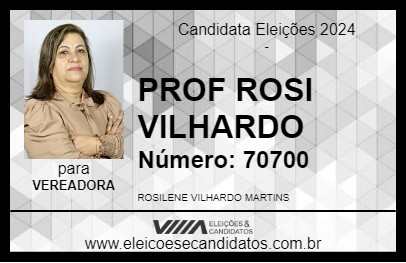 Candidato PROF ROSI VILHARDO 2024 - ELDORADO - Eleições