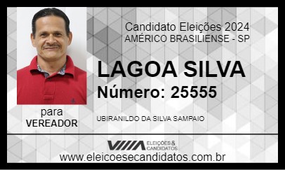 Candidato LAGOA SILVA 2024 - AMÉRICO BRASILIENSE - Eleições